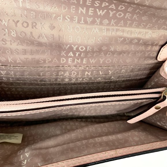 KATE SPADE Wellesley Natalie Clutch Removable Crossbody Strap in Balletslip - Picture 10 of 12